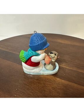 Hallmark 2012 Snowman & Otter Ornament – Winter Keepsake Figurine
